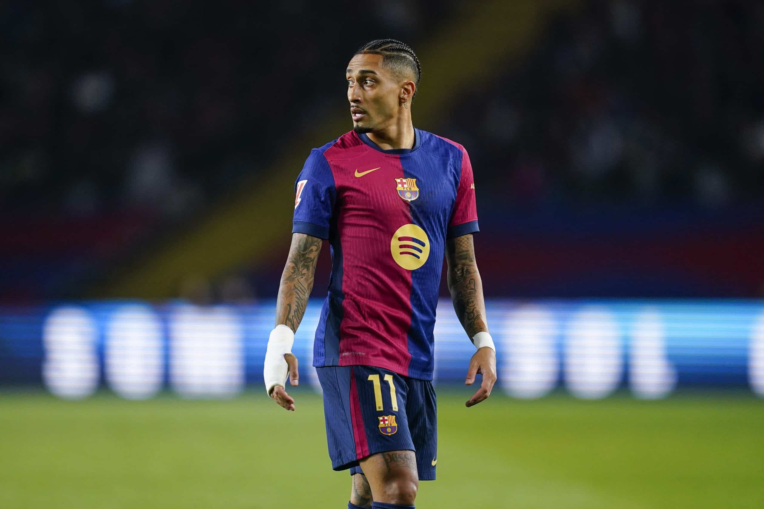 Raphinha, l'ailier du FC Barcelone.
