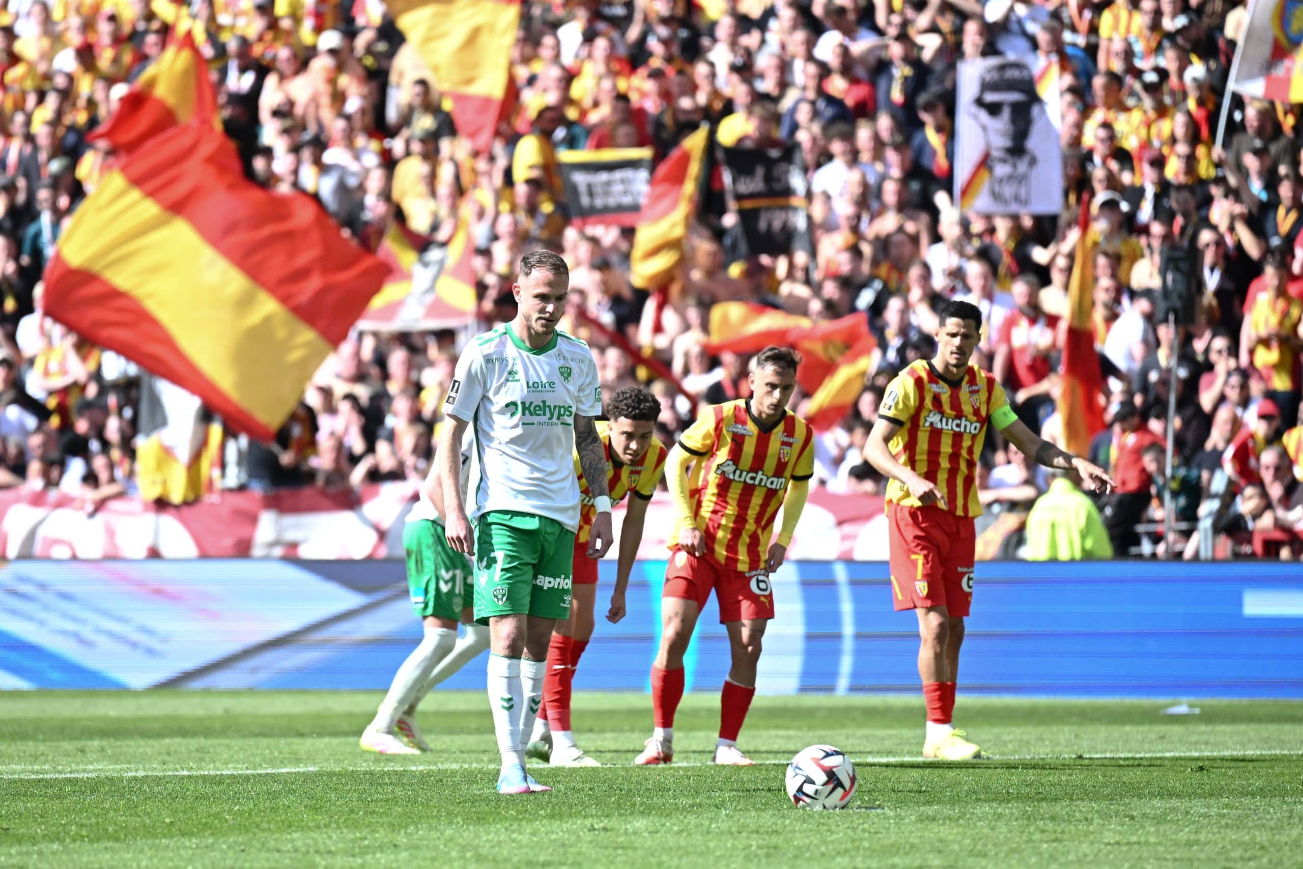 Irvin Cardona lors de RC Lens - ASSE