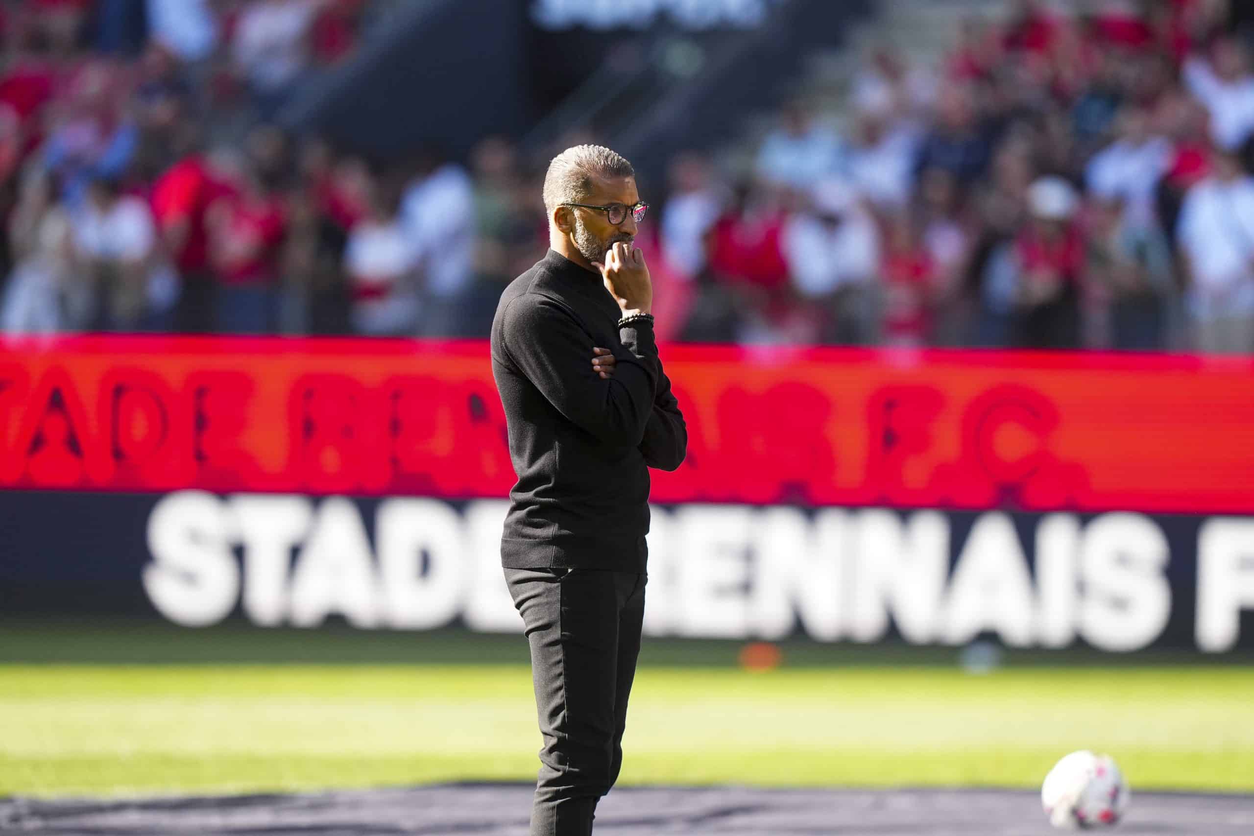 Habib Beye, le coach du Stade Rennais