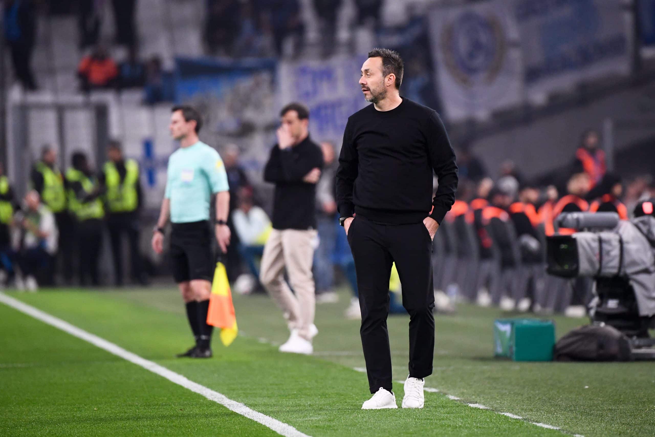Roberto De Zerbi lors d'OM - Toulouse