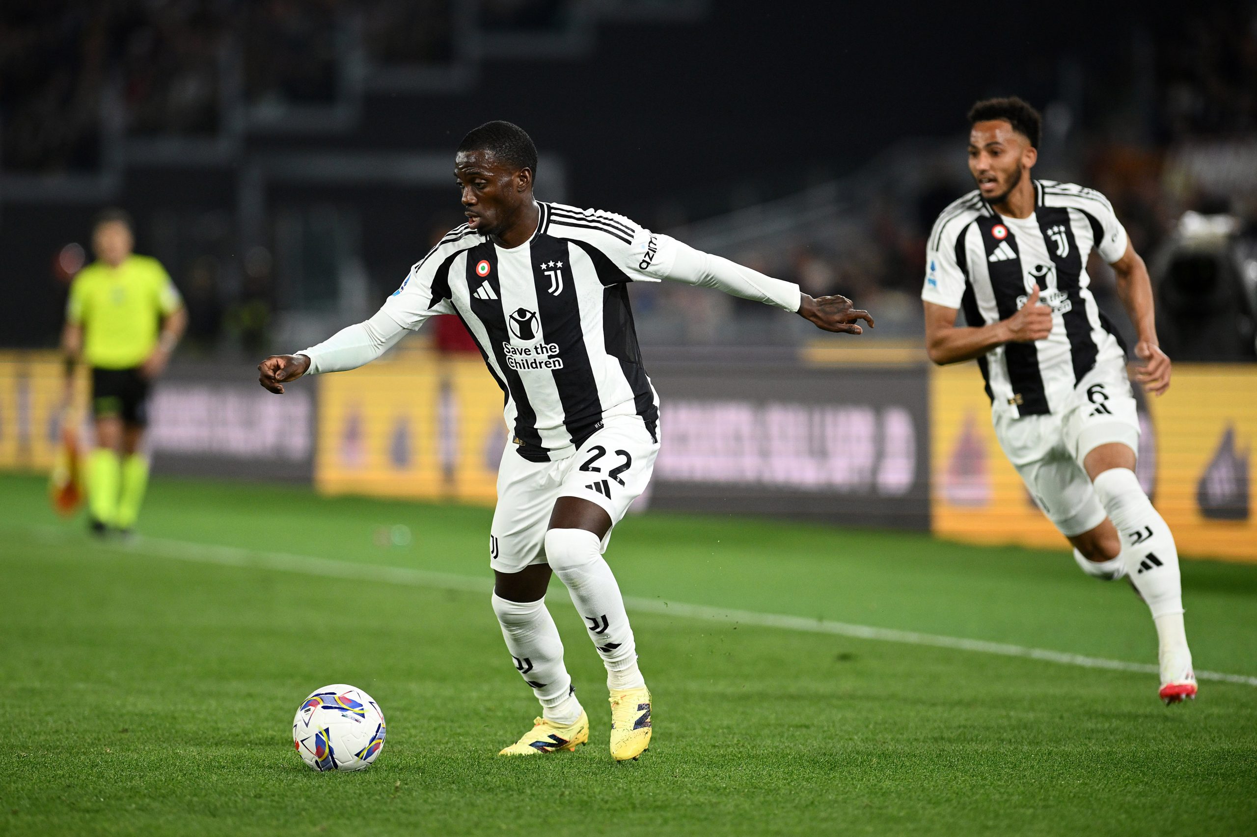 Timothy Weah sous le maillot de la Juventus.