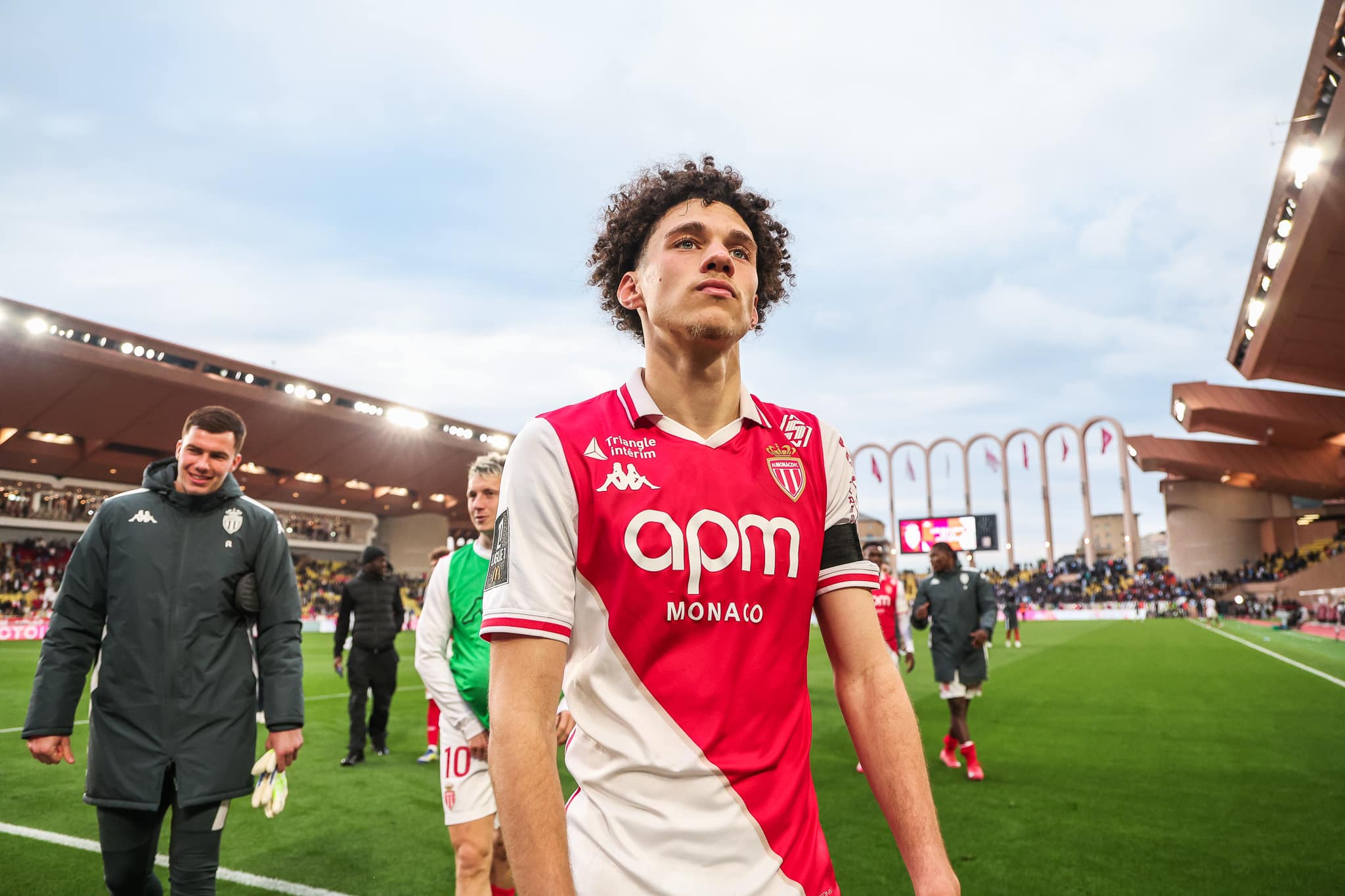 Maghnes Akliouche, le milieu offensif de l'AS Monaco.