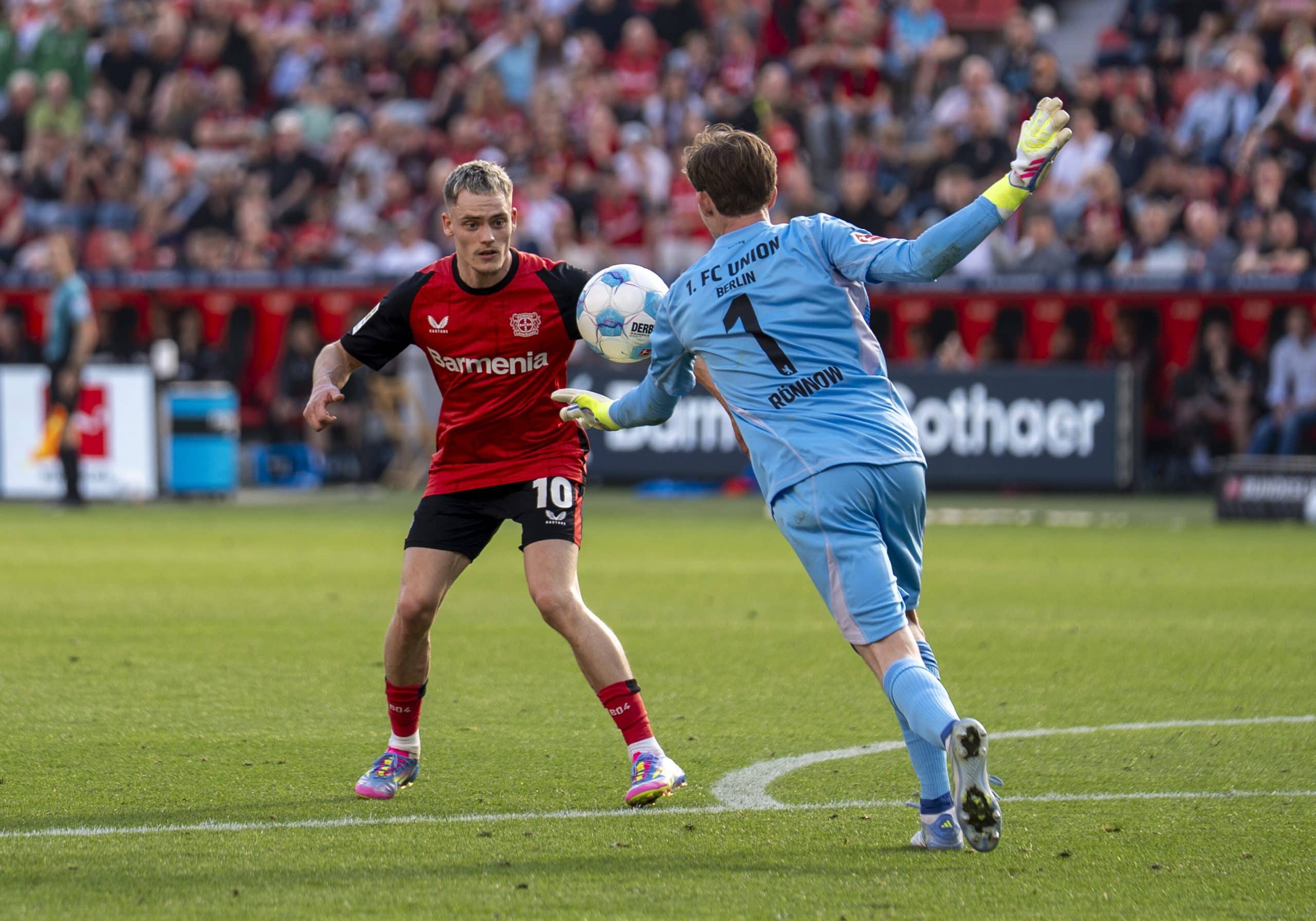 Florian Wirtz lors d'un match du Bayer Leverkusen.