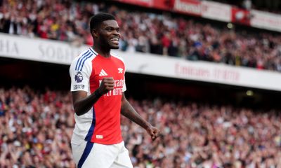 Thomas Partey sous le maillot d'Arsenal