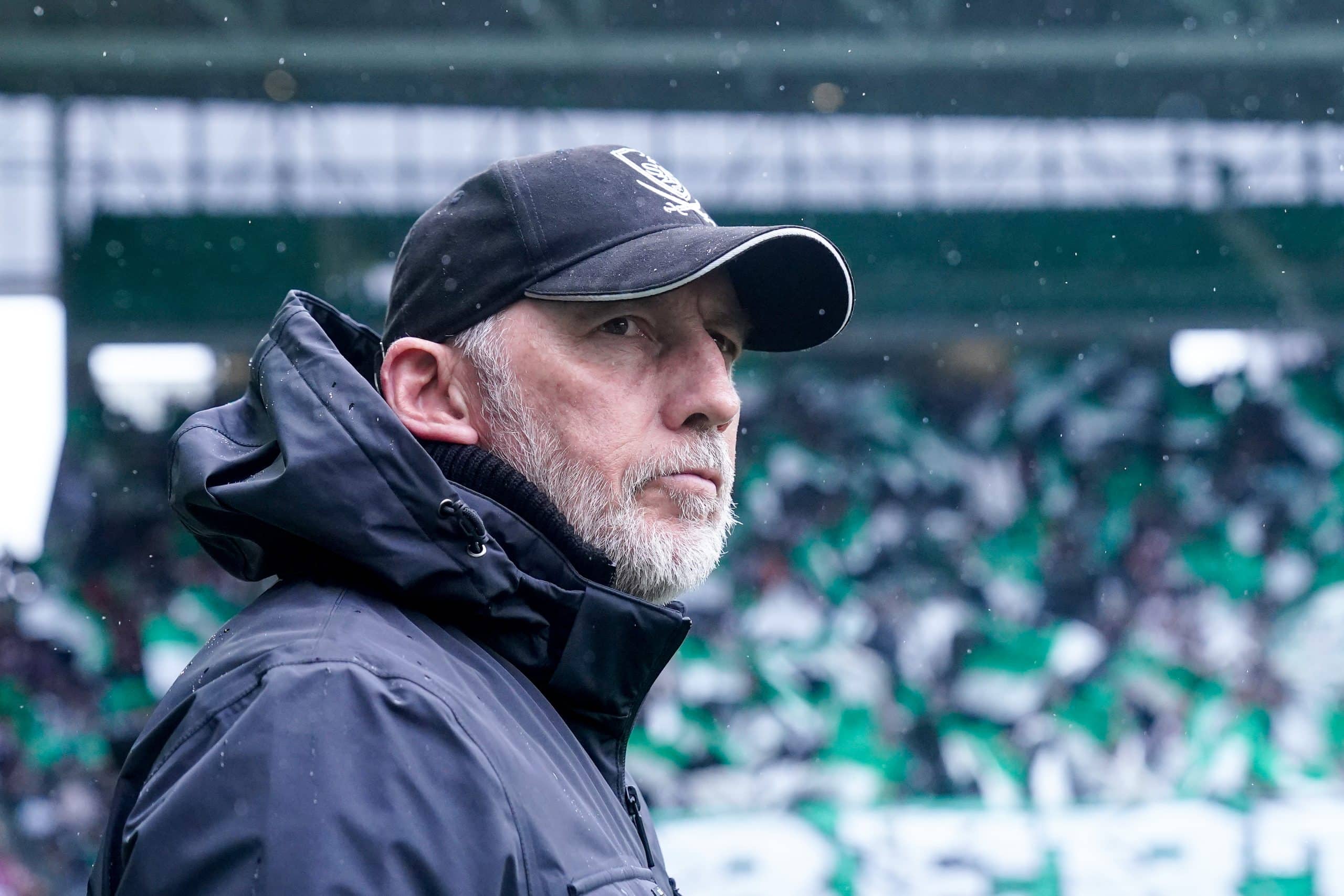 L'entraîneur du SB29, Eric Roy, à l'occasion du match à Saint-Etienne.