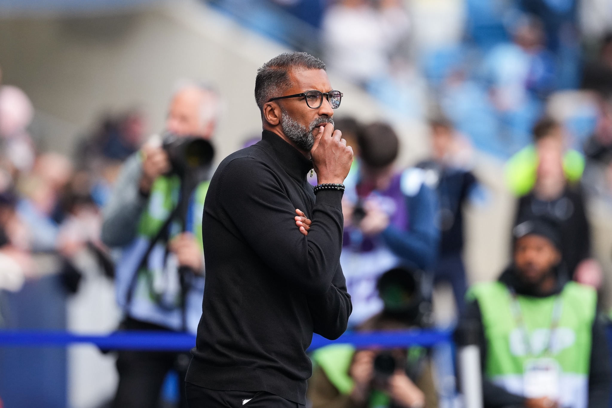 Habib Beye, l'entraîneur du Stade Rennais