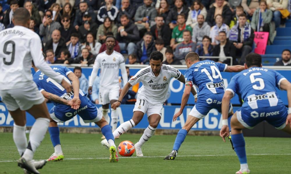 Rodrygo en action lors d'un match du Real Madrid.