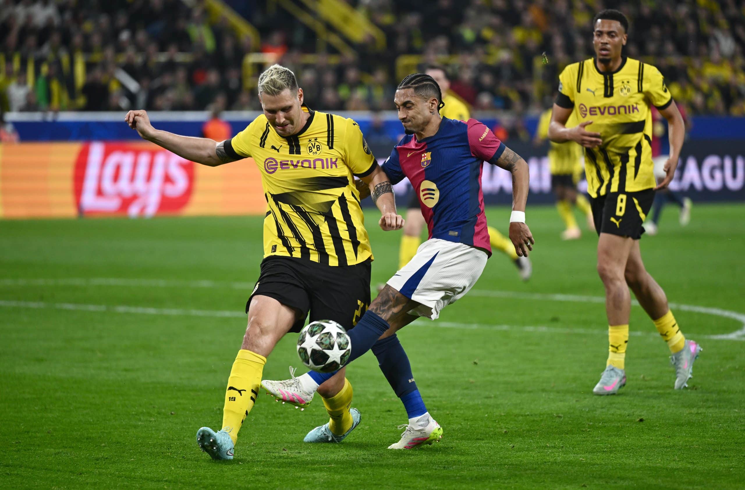 Raphinha (FC Barcelone), face au Borussia Dortmund.