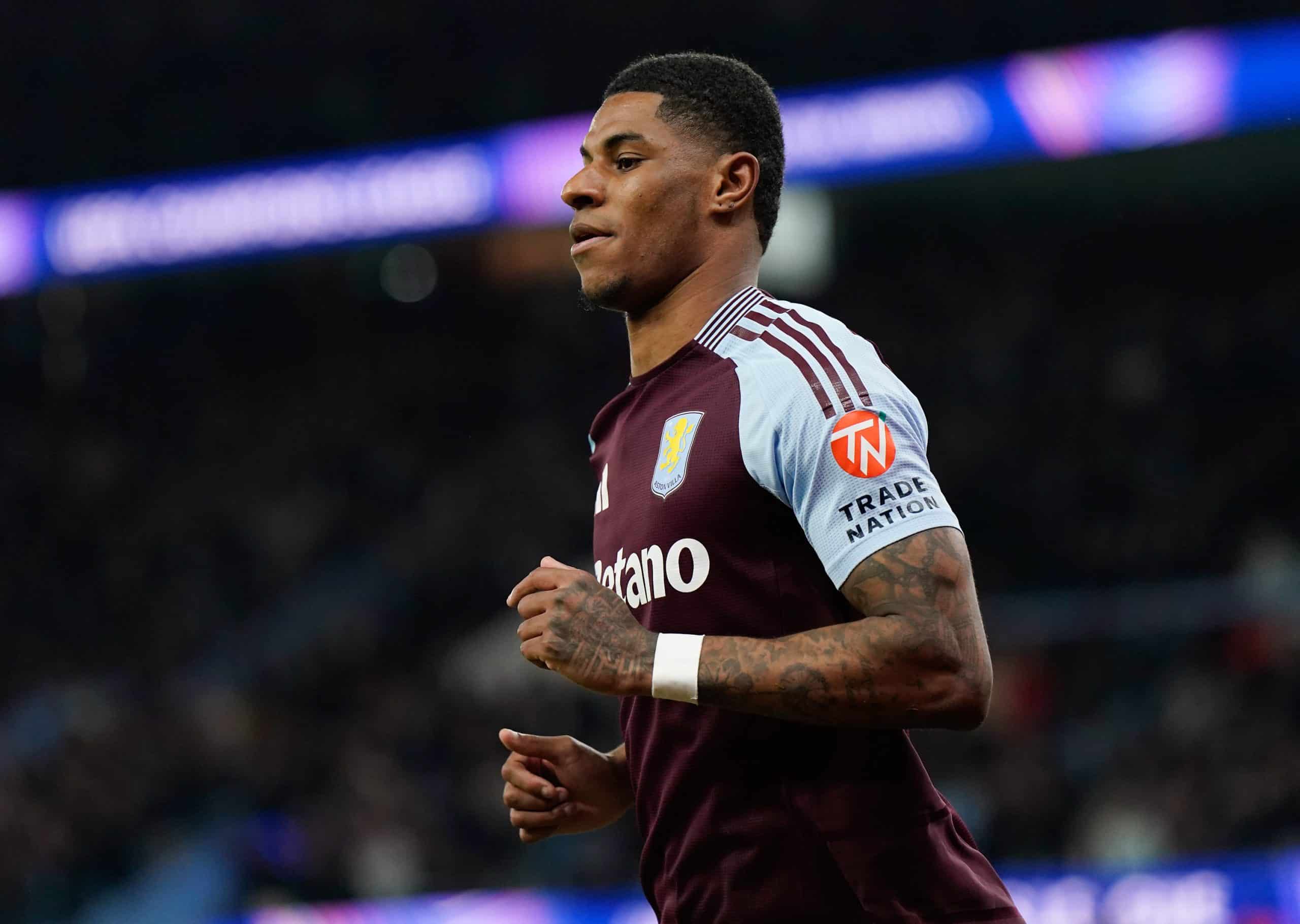 Marcus Rashford sous le maillot d'Aston Villa