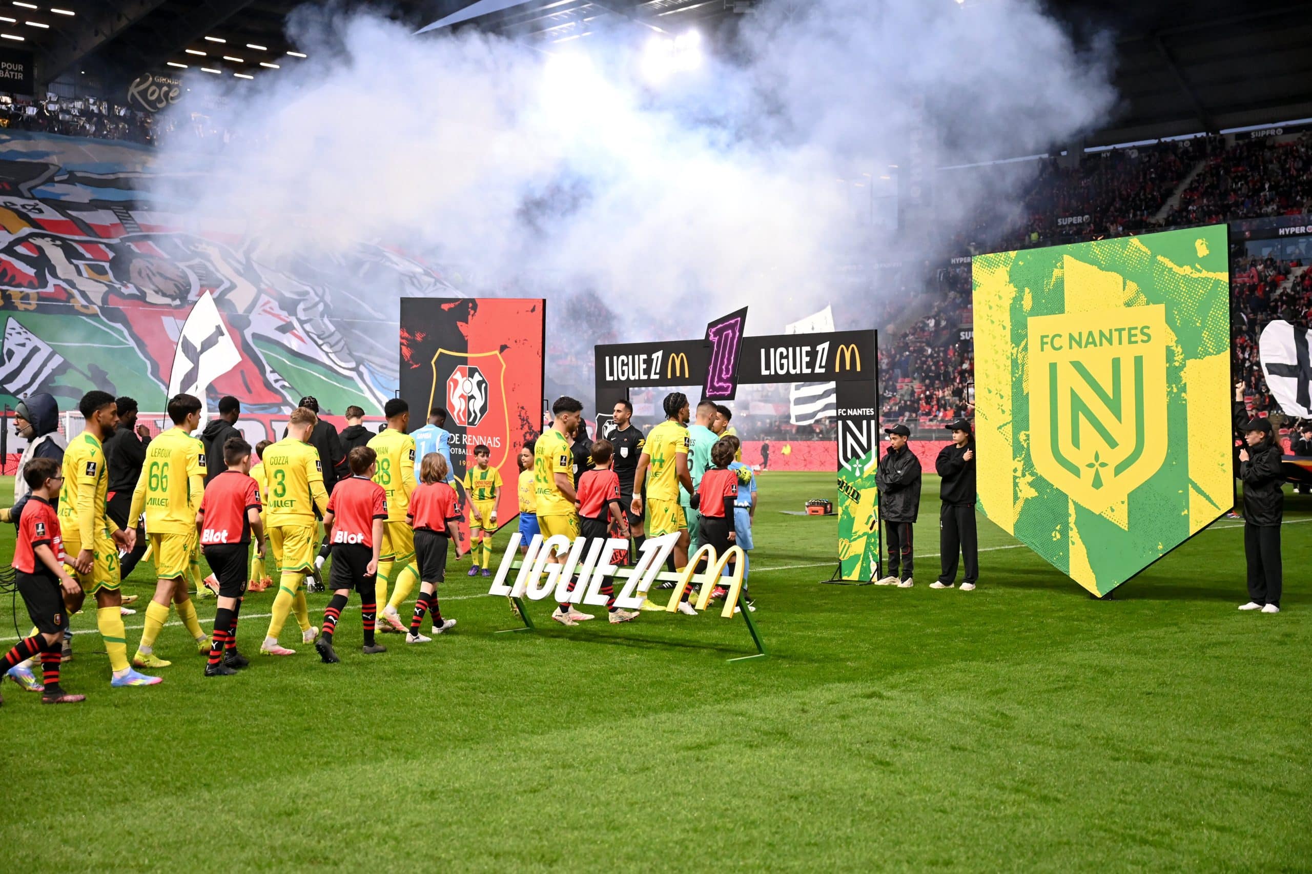 Le derby entre le Stade Rennais et le FC Nantes.