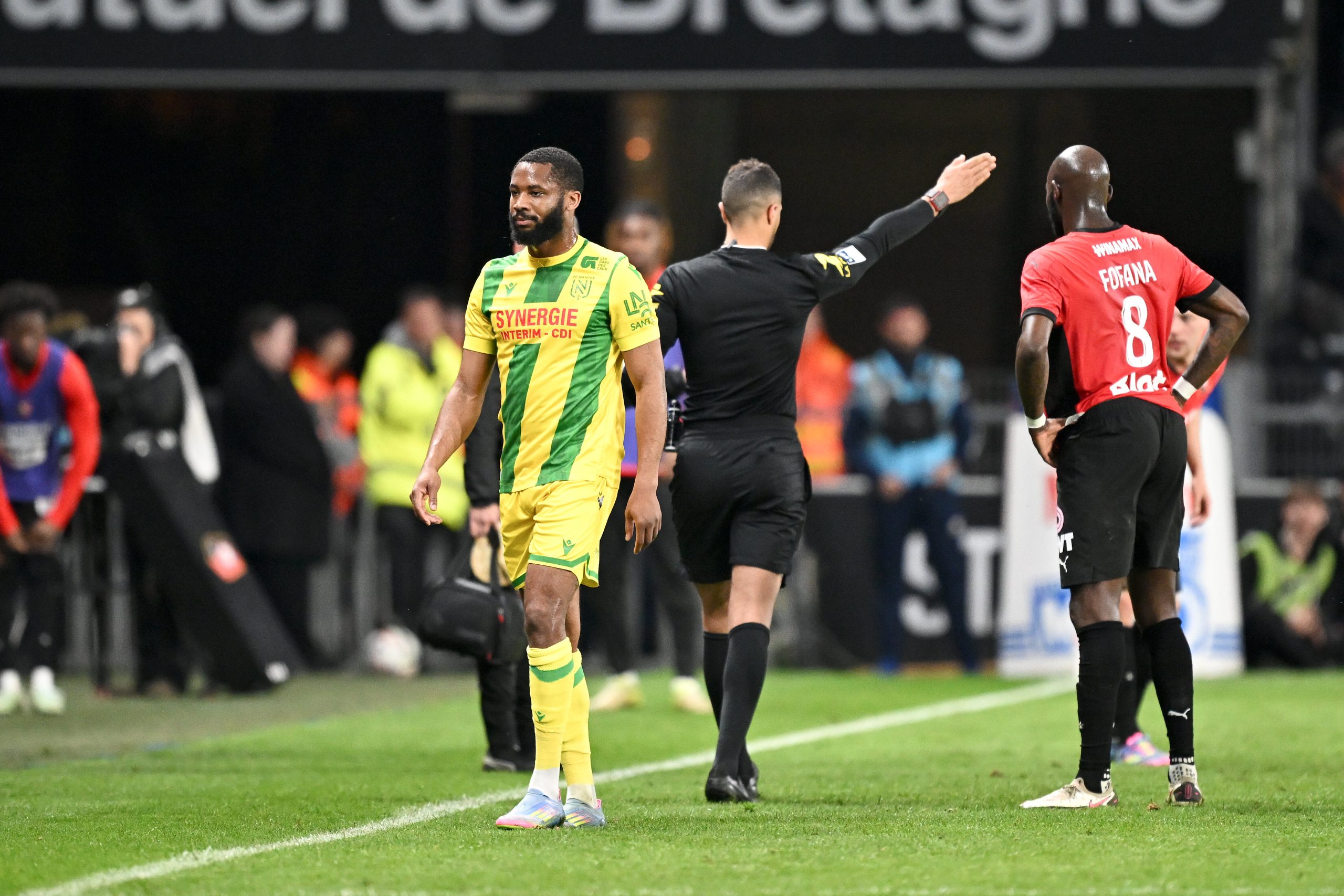 Marcus Coco lors d'un de ses derniers matches avec le FC Nantes.