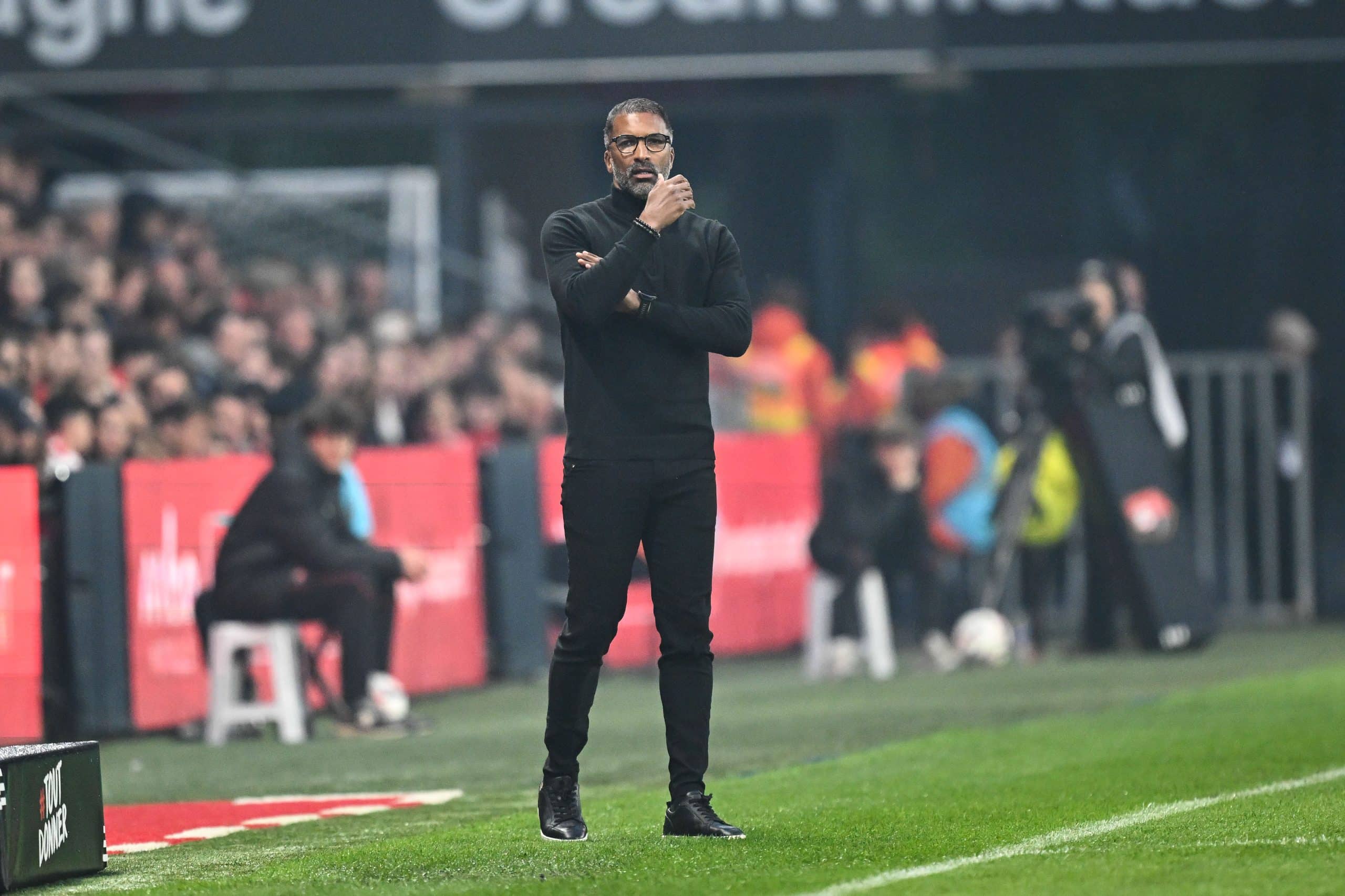 Habib Beye, le coach du Stade Rennais.