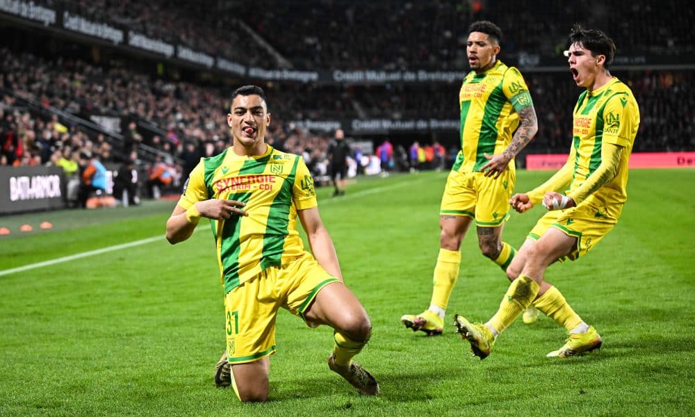 Mostafa Mohamed, l'attaquant du FC Nantes.