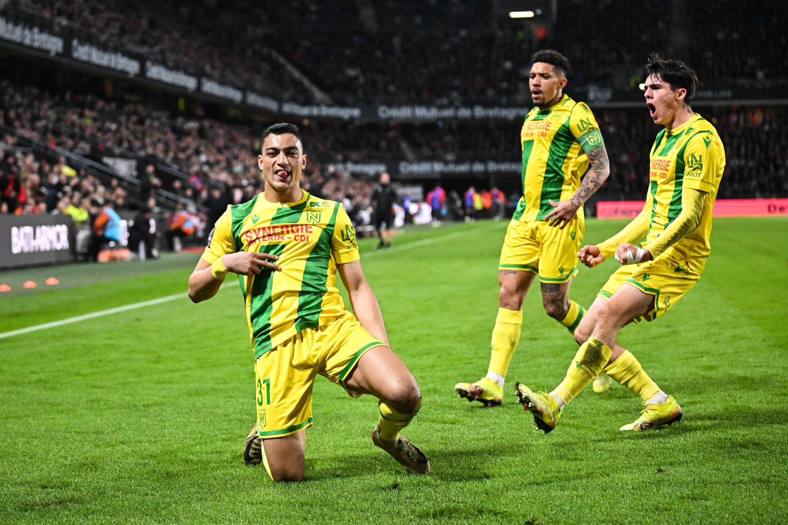 Mostafa Mohamed, l'attaquant du FC Nantes.
