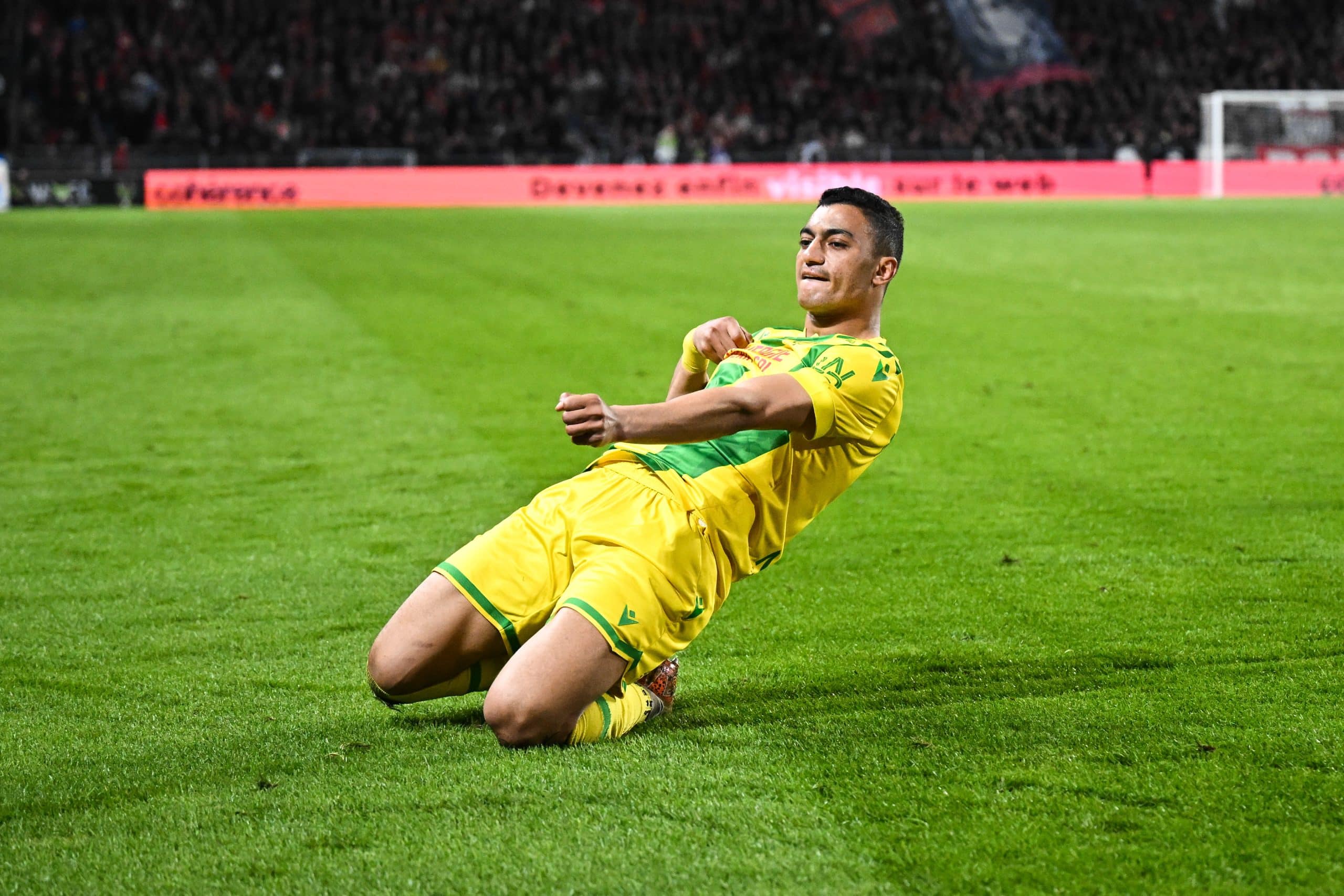 Mostafa Mohamed, l'attaquant du FC Nantes.