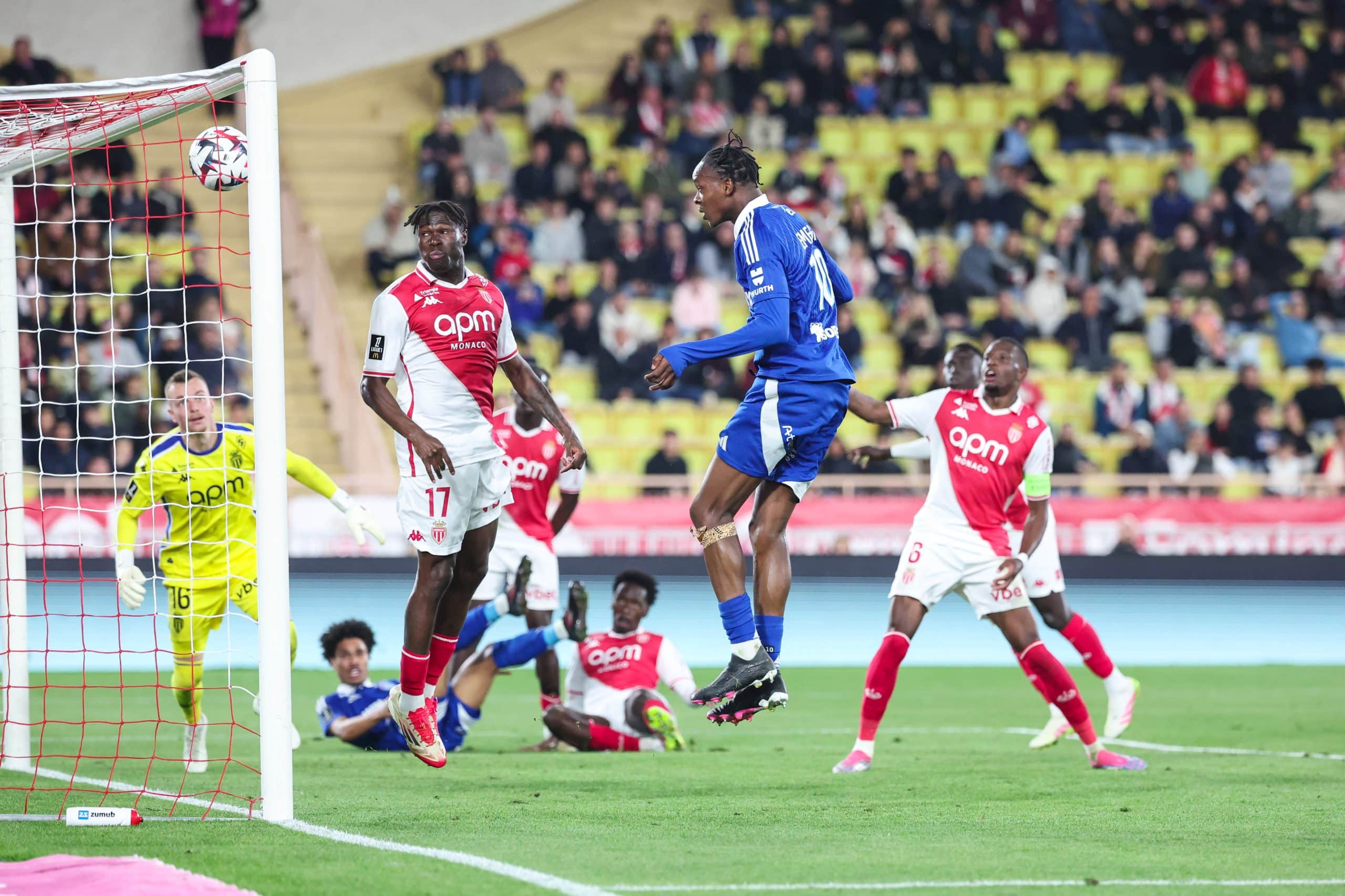 Le but refusé à Emegha lors de Monaco-Strasbourg.
