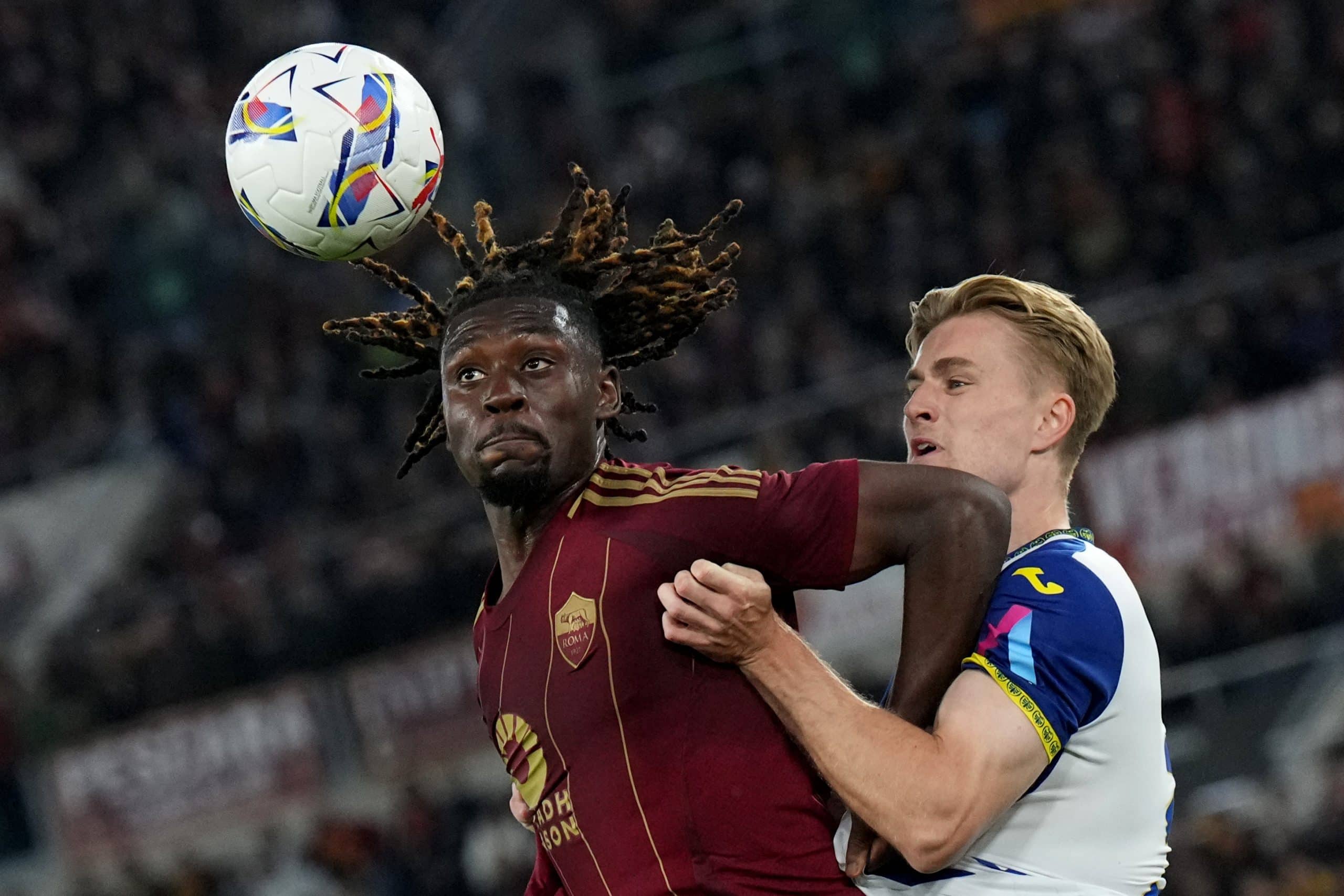 Manu Koné, le milieu des Bleus et de l'AS Rome.