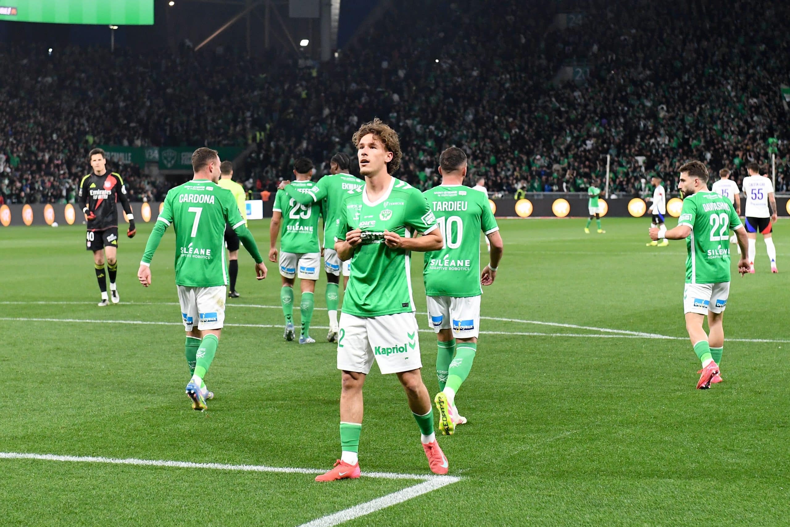 Lucas Stassin, l'attaquant de l'ASSE.
