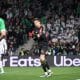 Le gardien de l'OL Rémy Descamps lors du derby à Saint-Etienne.