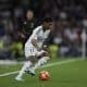 L'attaquant du Real Madrid Rodrygo en action pendant un match.