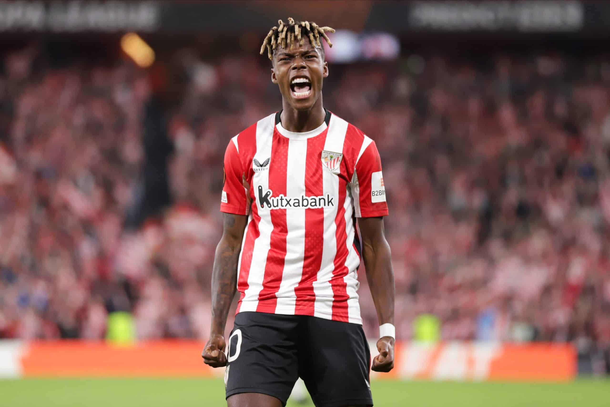 La joie de Nico Williams, star de l'Athletic Bilbao.
