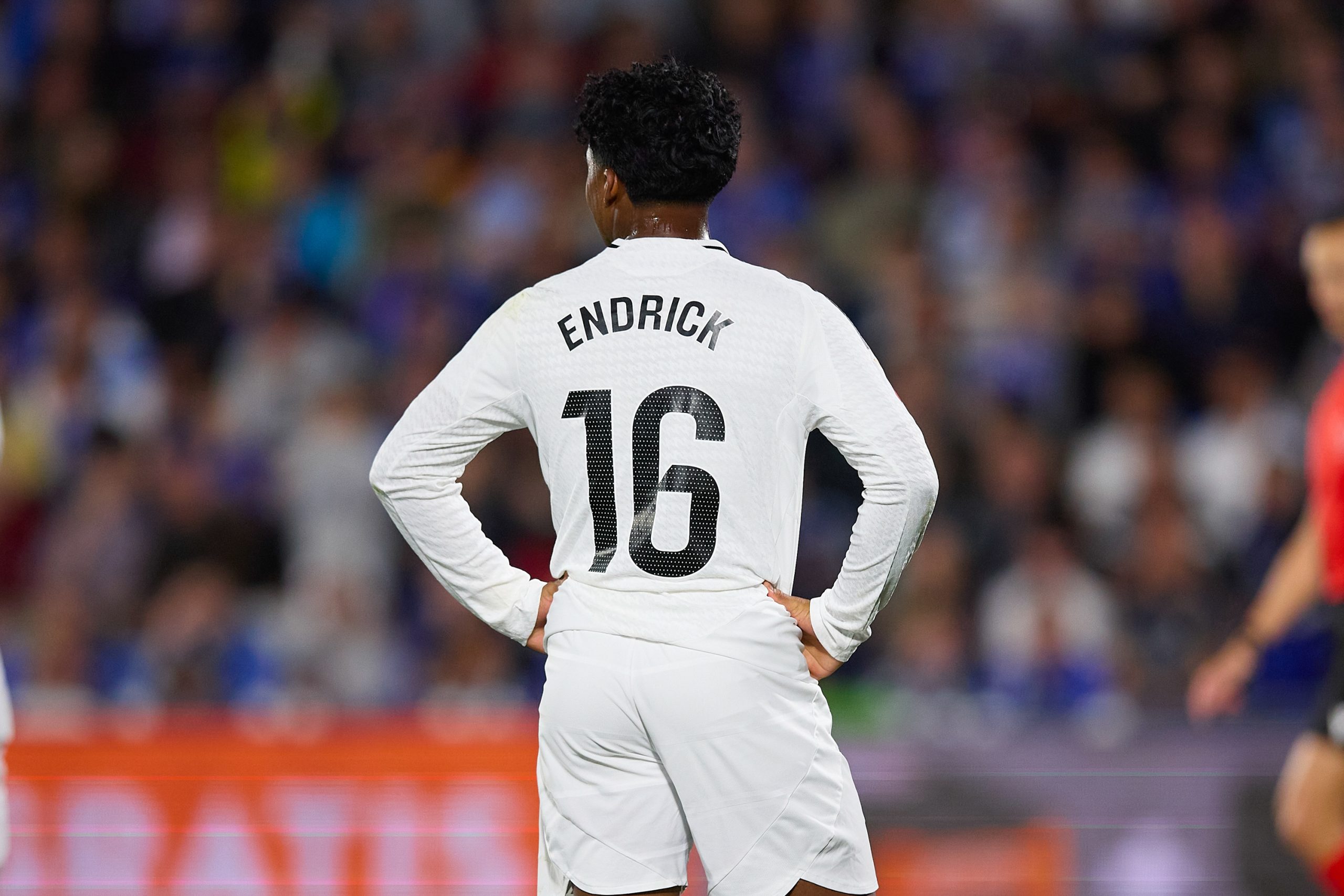 Endrick lors du match du Real Madrid à Getafe.