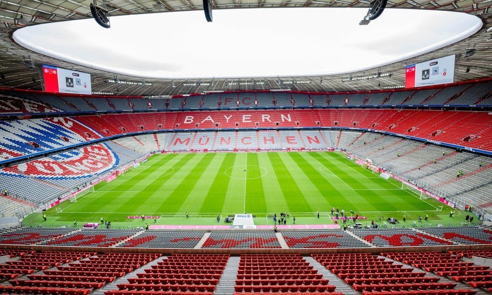 L'Allianz Arena de Munich, où se jouera la finale de Champions League entre le PSG et l'Inter Milan le 31 mai.