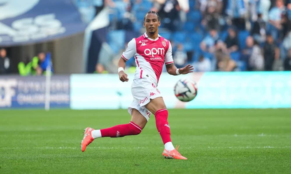 Le défenseur de l'AS Monaco Thilo Kehrer, en action au Havre.