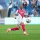 Le défenseur de l'AS Monaco Thilo Kehrer, en action au Havre.