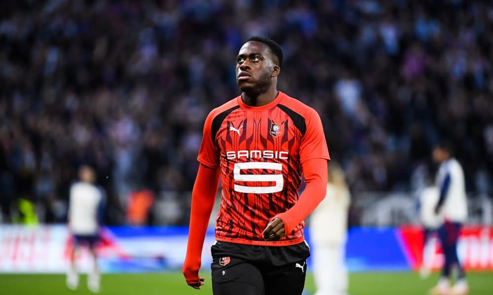 Arnaud Kalimuendo, l'attaquant du Stade Rennais.