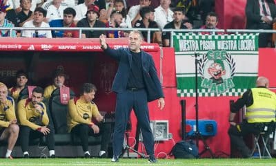 L'entraîneur du FC Barcelone, Hansi Flick.