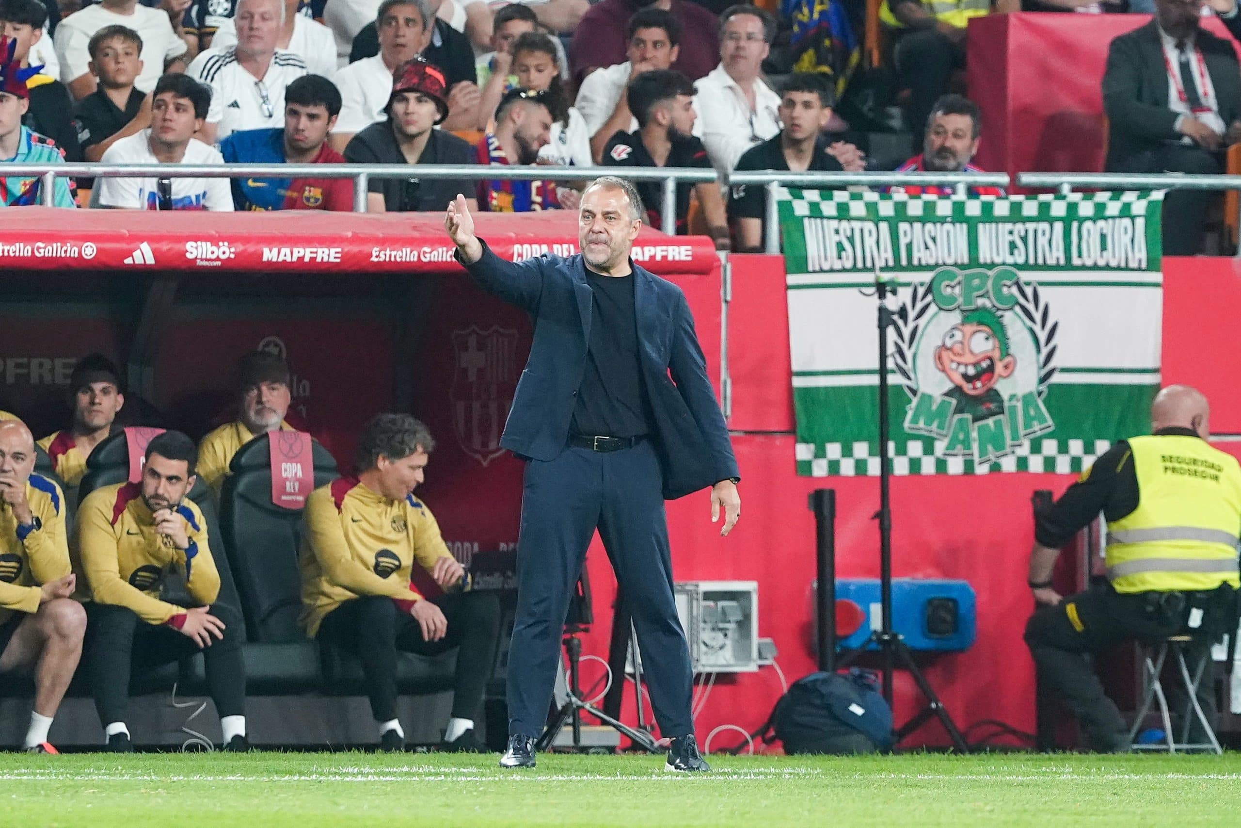 L'entraîneur du FC Barcelone, Hansi Flick.