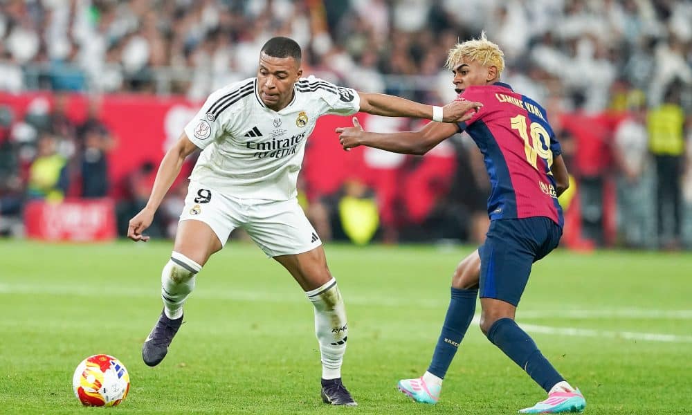 Kylian Mbappé (Real Madrid) et Lamine Yamal (FC Barcelone)