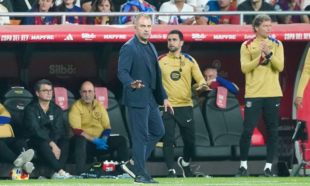 L'entraîneur du FC Barcelone, Hansi Flick.