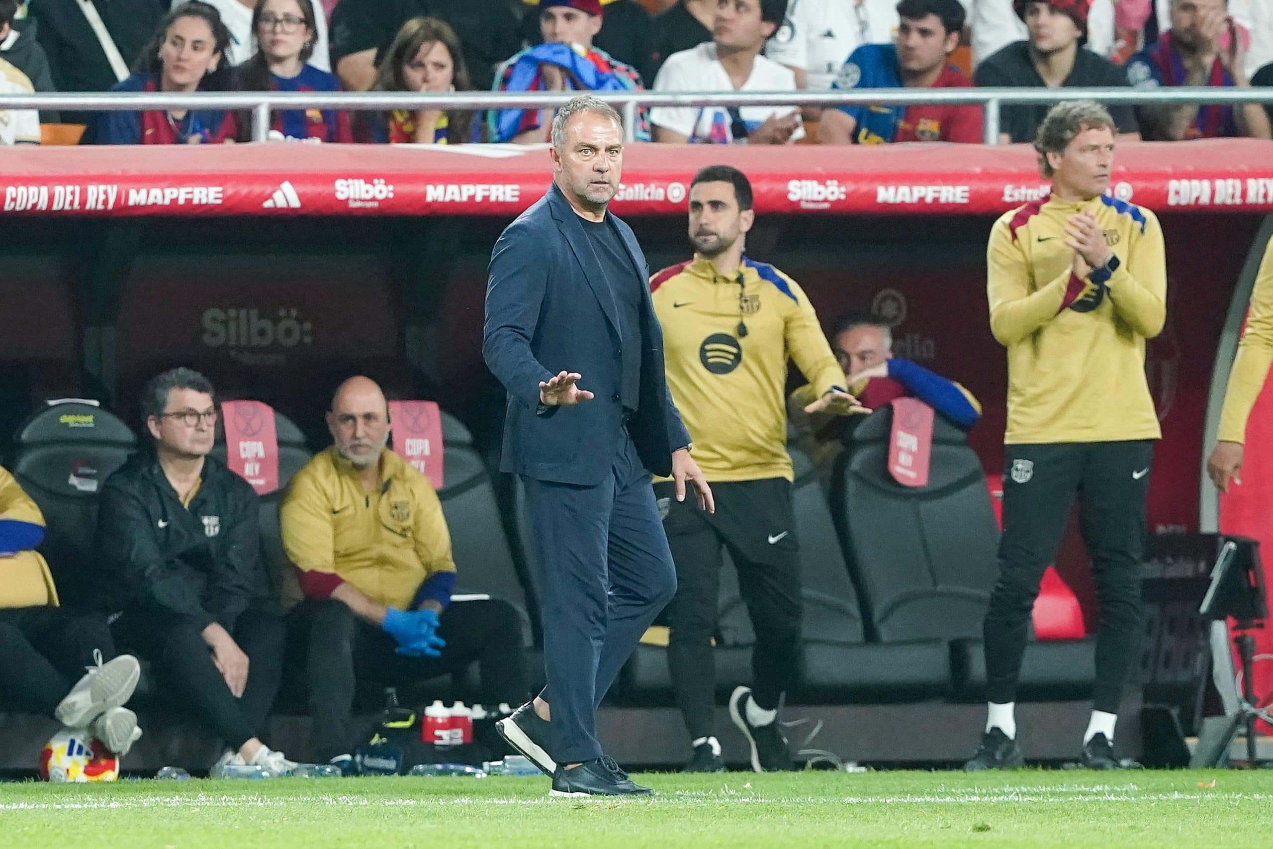 L'entraîneur du FC Barcelone, Hansi Flick.