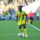 L'ailier du FC Nantes Moses Simon en action.