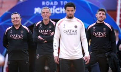 Luis Enrique et son staff au PSG.
