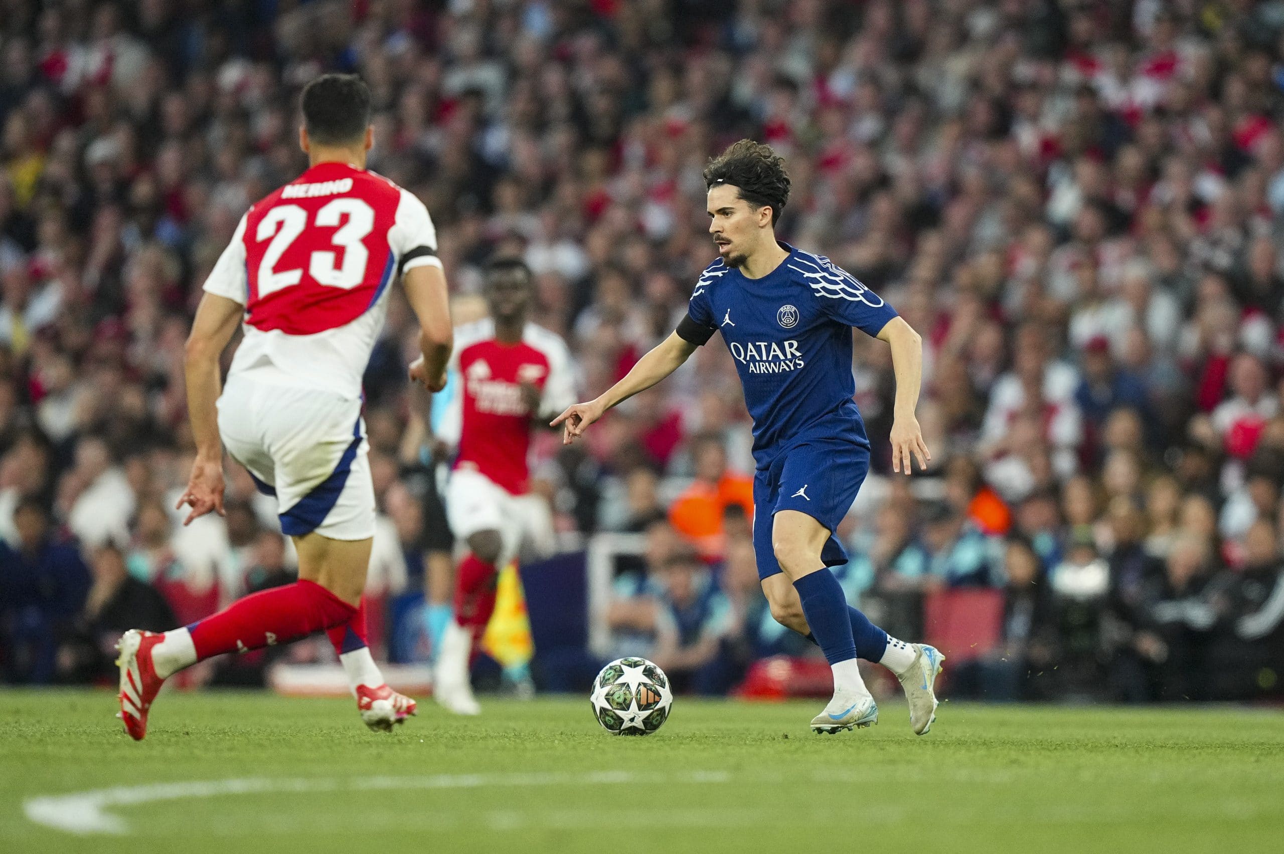 Vitinha lors d'Arsenal - PSG