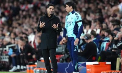 Le manager d'Arsenal, Luis Enrique, lors de la demie aller face au PSG.