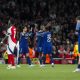 La joie des joueurs du PSG qui viennent de battre Arsenal.