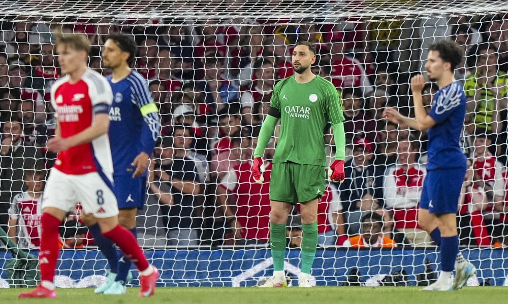 Gianluigi Donnarumma lors d'Arsenal - PSG