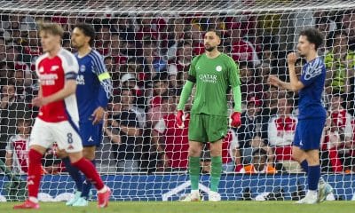 Gianluigi Donnarumma lors d'Arsenal - PSG