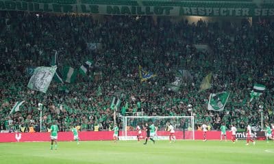 Les supporters stéphanois lors d'ASSE - AS Monaco