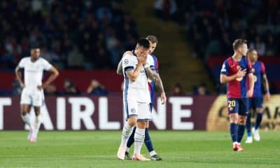 La déception de Lautaro Martinez lors de sa sortie au cours de la demie FC Barcelone-Inter Milan.