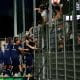 La joie des joueurs du Paris FC