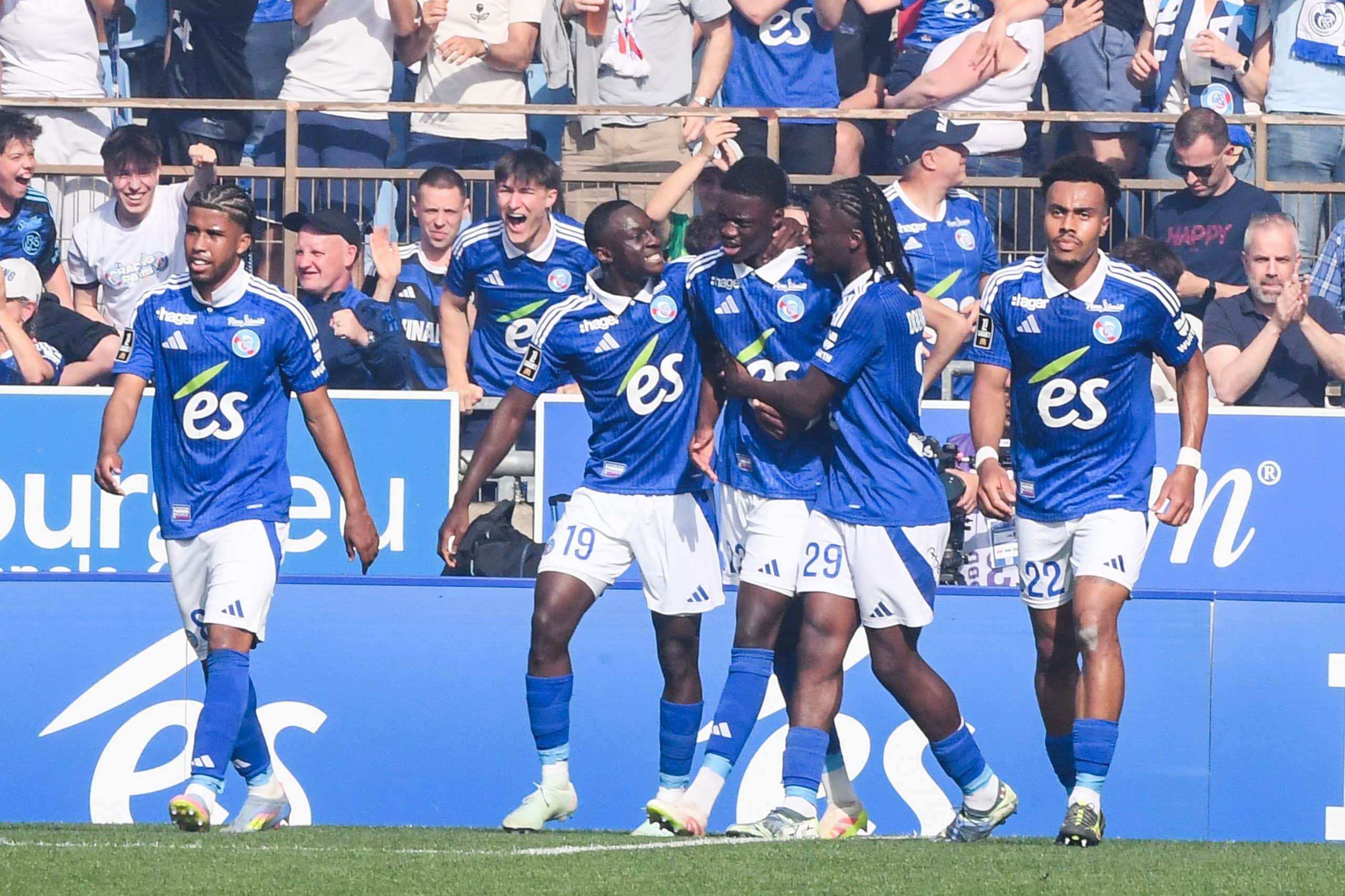 Les joueurs du RC Strasbourg