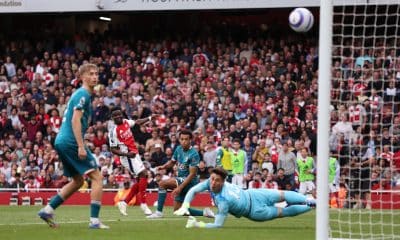 Une action du match entre Arsenal et Bournemouth ce samedi.