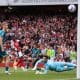Une action du match entre Arsenal et Bournemouth ce samedi.