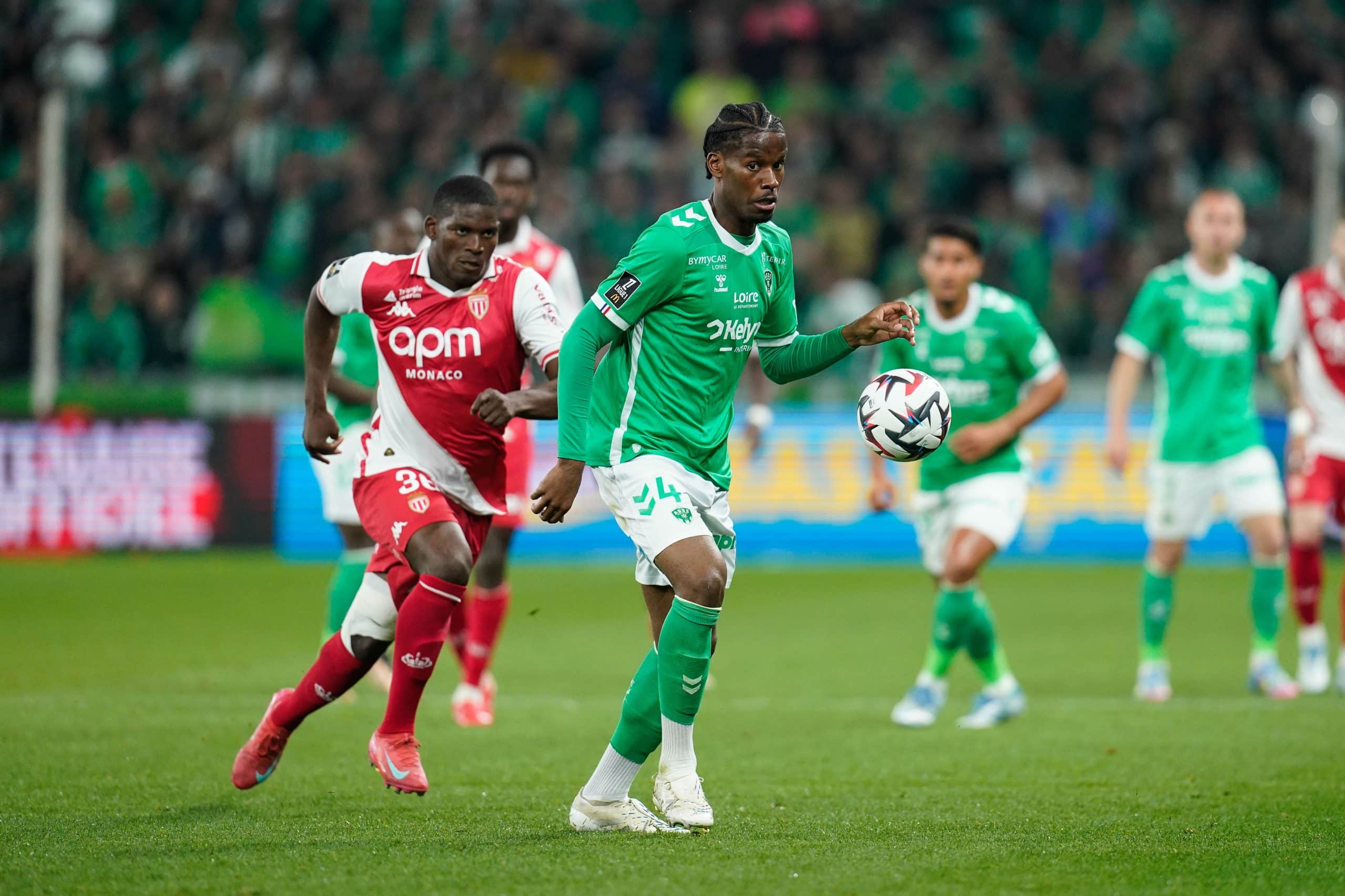Pierre Ekwah lors d'ASSE - AS Monaco