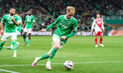 Maxime Bernauer de l'ASSE contre l'AS Monaco.